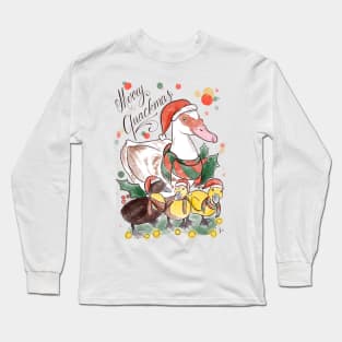 Merry quackmas Long Sleeve T-Shirt